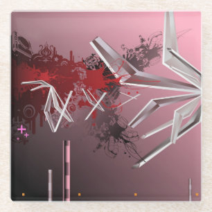 Design Backgrounds Glass Coaster