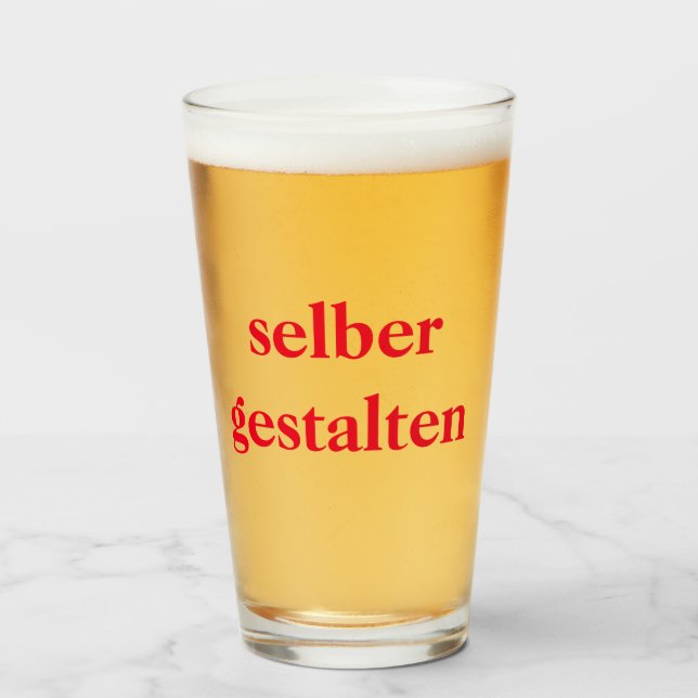design beer glass (Front Filled)