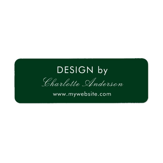 Design by name emerald green business entrepreneur (Front)