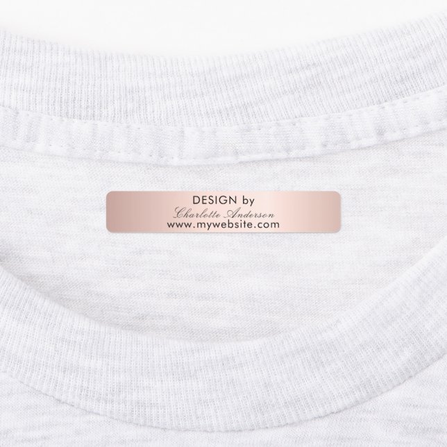 Design by name rose gold script business (Affixed)