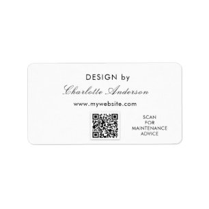 Design by name white business entrepreneur label