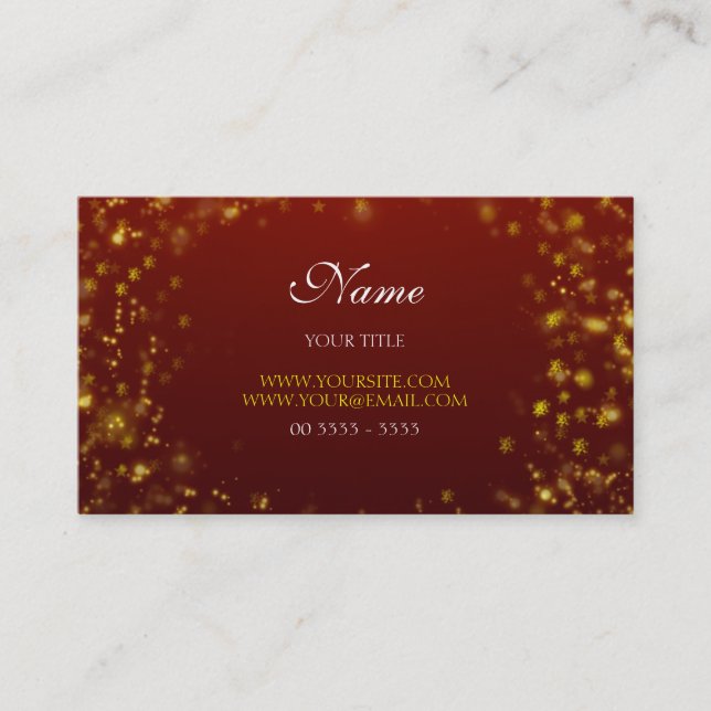 Design Christmas Business Card (Front)