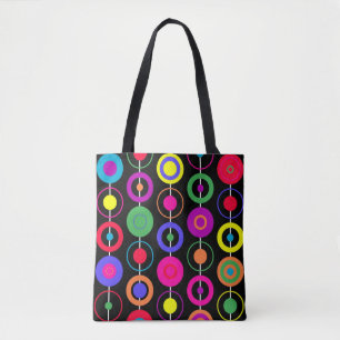 Design circles tote bag
