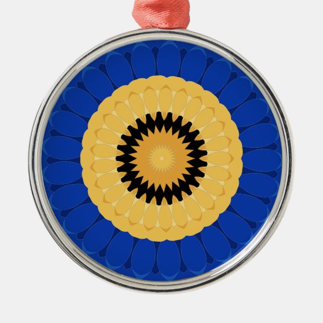 design circular round pattern metal tree decoration (Front)