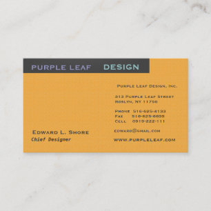 Design Company or Designer Generic Business Card