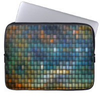 Design composed of colourful interlaced stripes