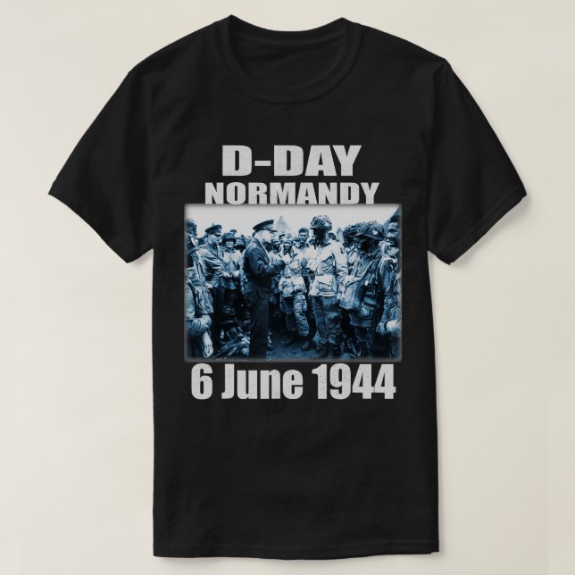Design D-Day Normandy Landings Invasion Memorial  T-Shirt (Design Front)