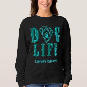Design Featuring Turqouise Labrador Retriever Lab  Sweatshirt