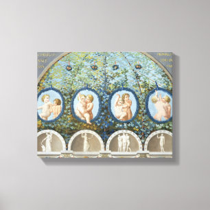 Design for a Ceiling Fresco, published c.1780 (gou Canvas Print