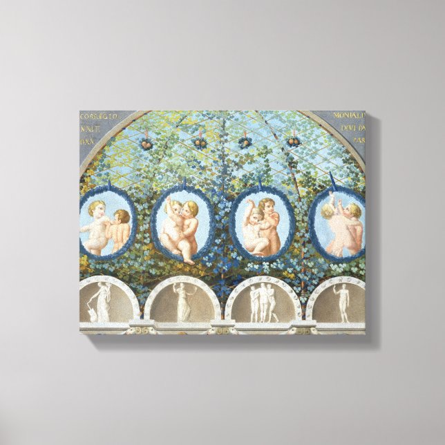 Design for a Ceiling Fresco, published c.1780 (gou Canvas Print (Front)