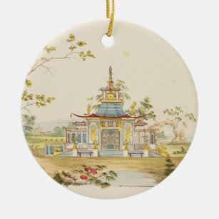 Design for a Chinese Temple, c.1810 (pen & ink and Ceramic Tree Decoration