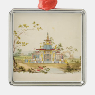Design for a Chinese Temple, c.1810 (pen & ink and Metal Tree Decoration