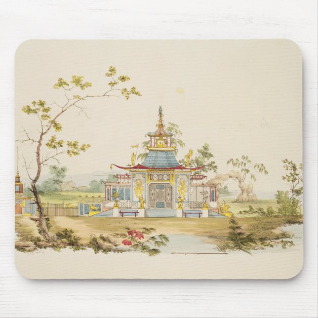 Design for a Chinese Temple, c.1810 (pen & ink and Mouse Mat (Front)
