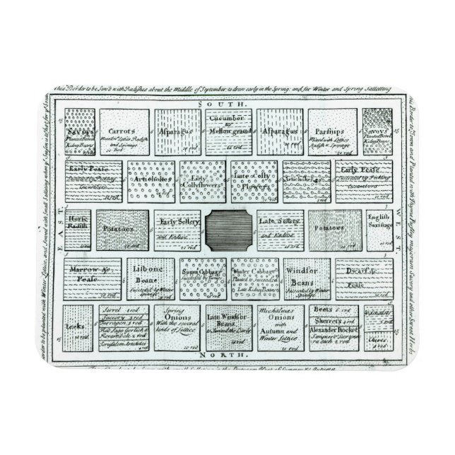 Design for a Completed Kitchen Garden, from 'New P Magnet (Horizontal)