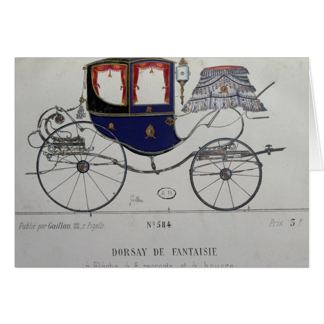 Design for a 'Coupe Dorsay de Fantaisie' (Front Horizontal)