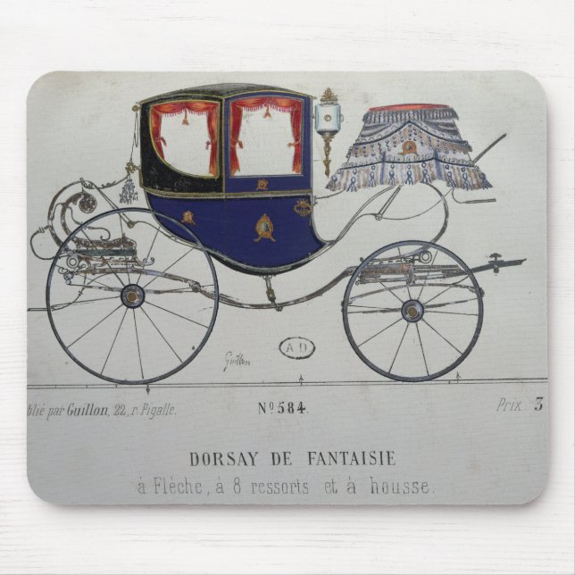 Design for a 'Coupe Dorsay de Fantaisie' Mouse Mat (Front)