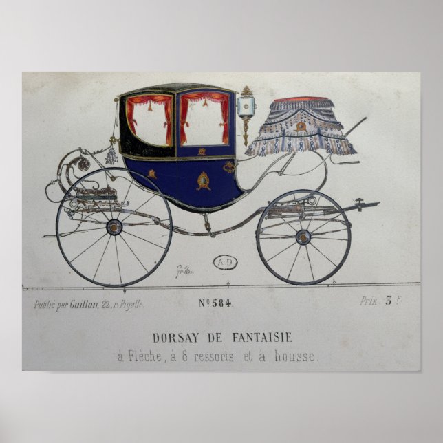 Design for a 'Coupe Dorsay de Fantaisie' Poster (Front)