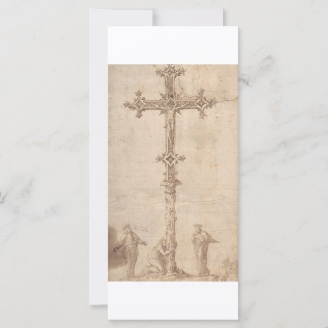 Design for a Crucifix with the Virgin Mary (Front)