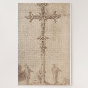 Design for a Crucifix with the Virgin Mary Jigsaw Puzzle