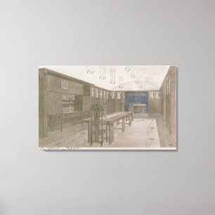 Design for a Dining Room, 1901 (colour litho) Canvas Print