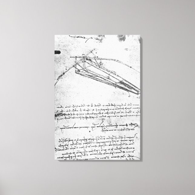 Design for a flying machine canvas print (Front)