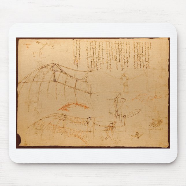 Design for a flying machine mouse mat (Front)