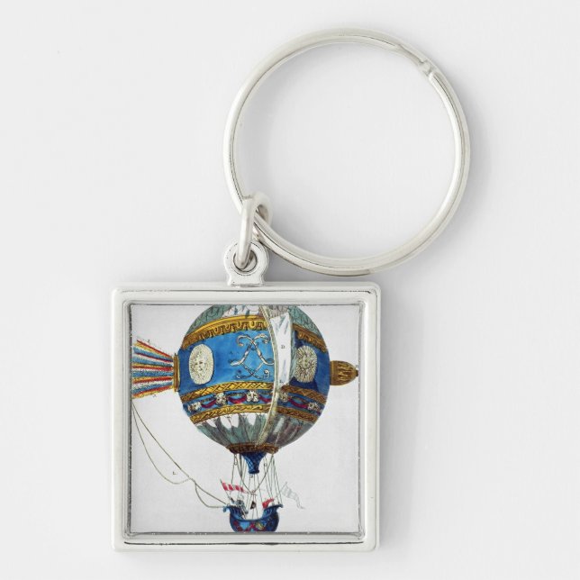 Design for a hot-air balloon with a diameter of 12 key ring (Front)