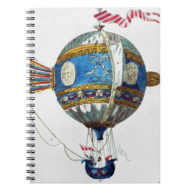 Design for a hot-air balloon with a diameter of 12 notebook (Front)