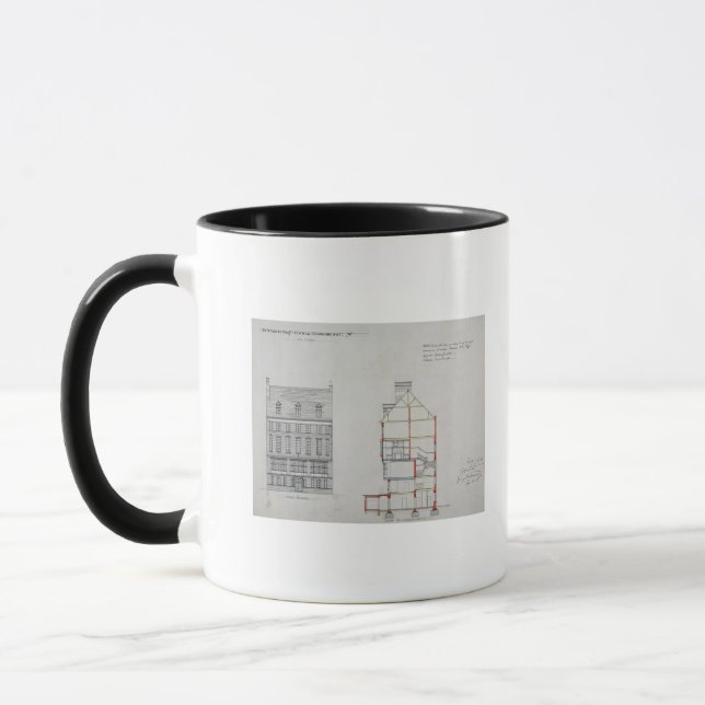 Design for a house for W. Flower Esq, Chelsea Emba Mug (Left)