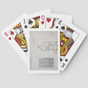 Design for a house for W. Flower Esq, Chelsea Emba Playing Cards