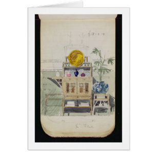 Design for a Sideboard, c.1860s-70s (w/c & pencil