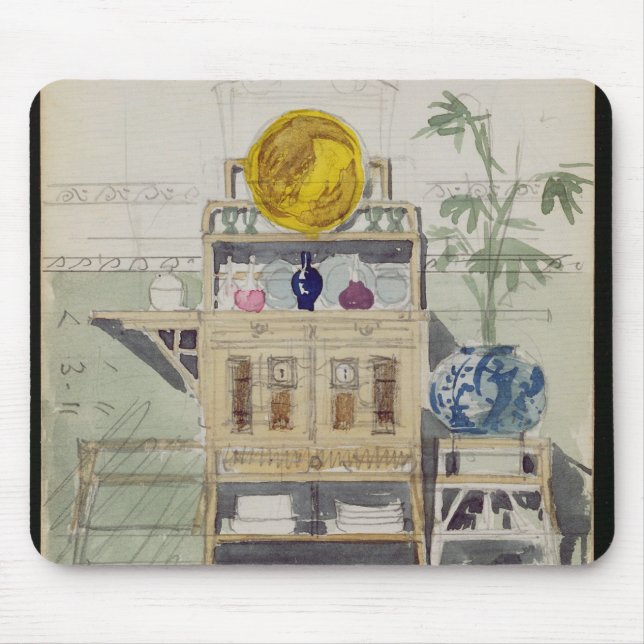 Design for a Sideboard, c.1860s-70s (w/c & pencil Mouse Mat (Front)