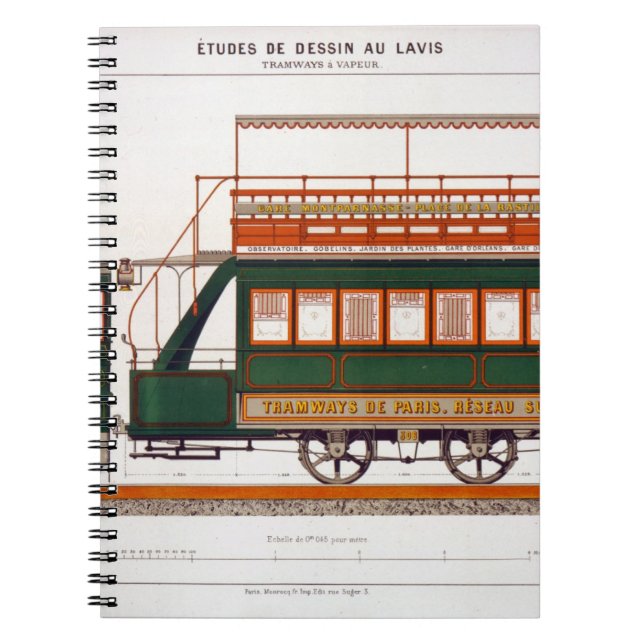 Design for a Steam Tram, plate 126 from 'The Indus Notebook (Front)