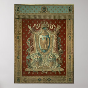 Design for a tapestry in Bonaparte's study Poster