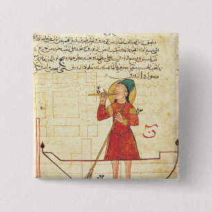 Design for an automaton, from 15 cm square badge