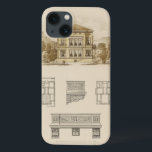 Design for an Estate with Interior Plans iPhone 13 Case<br><div class="desc">An attractive drawing of architectural designs for an estate,  complete with plans for the interior. If you are thinking of building your own home these designs may intrigue you. Purchase a copy today!</div>