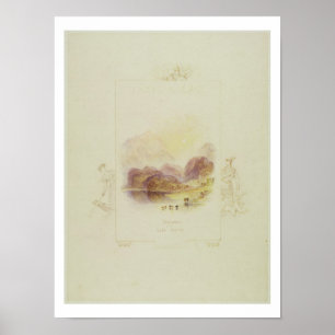 Design for an illustration for Walter Scott's 'Lad Poster