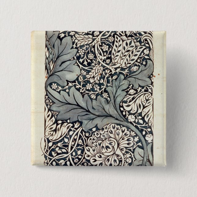 Design for Avon Chintz, c.1886 15 Cm Square Badge (Front)