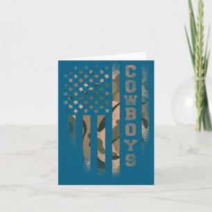Design For Camo Usa Flag Patriotic Card