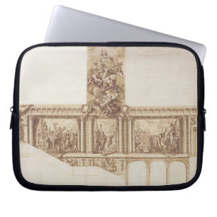 Design for Ceiling Walls and Staircase (pen, brown Laptop Sleeve