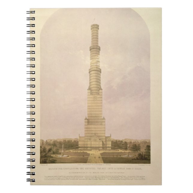 Design for Converting the Crystal Palace into a 10 Notebook (Front)