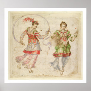 Design for Costumes, probably in the Florentine In Poster