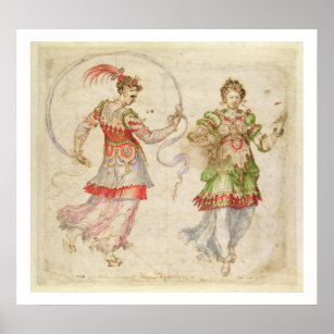 Design for Costumes, probably in the Florentine In Poster