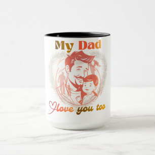 Design for father's day father's day mug design