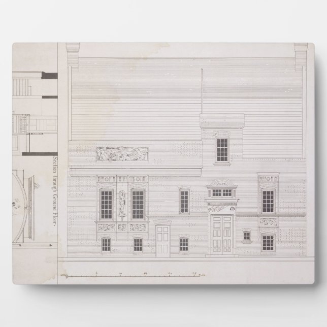 Design for House & Studio for J.A.M. Whistler Esq, Plaque (Front)