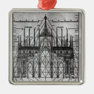 Design for Milan Cathedral Metal Tree Decoration