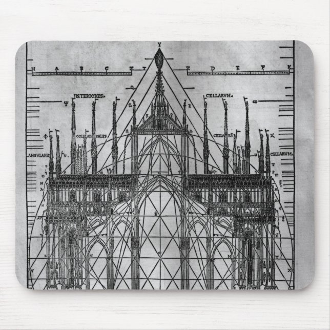Design for Milan Cathedral Mouse Mat (Front)