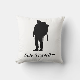 Design for people who love to travel solo cushion