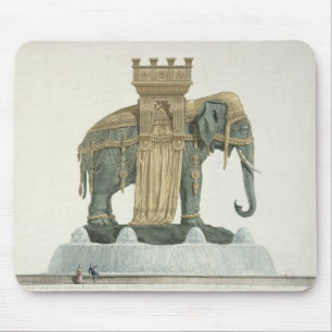 Design for the Elephant Fountain Mouse Mat