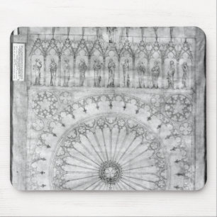 Design for the rose window and gallery of mouse mat
